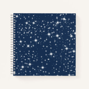Cuaderno Estrellas de guijarros en azul marino