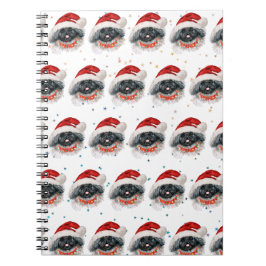 Cuaderno Estrellas de Navidad de la raza de perro Pequinés