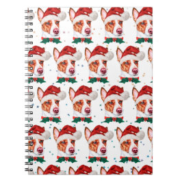 Cuaderno Estrellas de Navidad de la raza de perro Podengo P