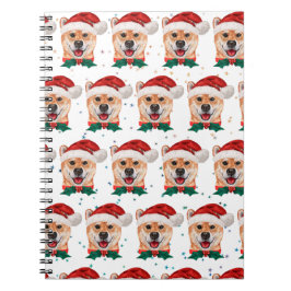 Cuaderno Estrellas de Navidad de la raza de perro Shiba Inu