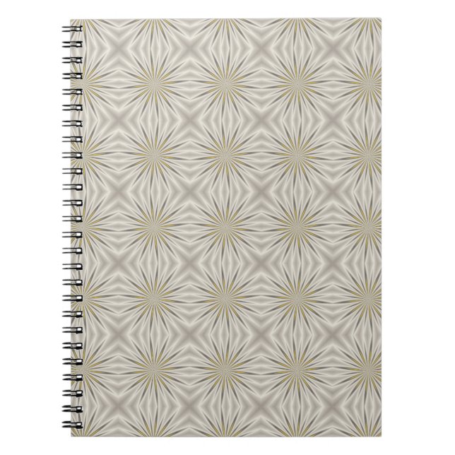 Cuaderno Estrellas de Navidad de Plata Brillante (Frente)