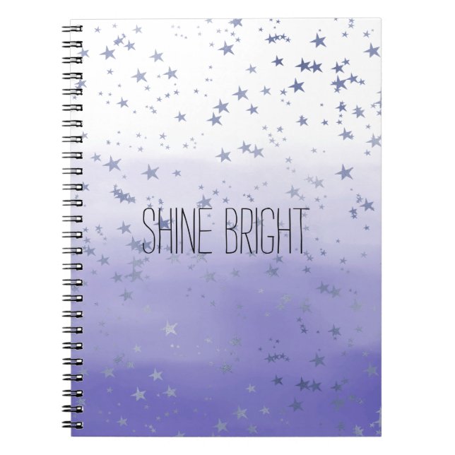 Cuaderno Estrellas de Ombre Púrpura (Frente)