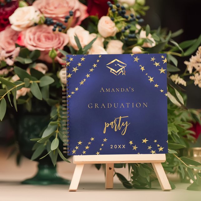 Cuaderno Estrellas de oro azul marino para la graduación de (Subido por el creador)