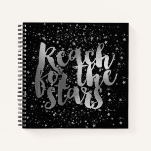Cuaderno Estrellas de plata del negro