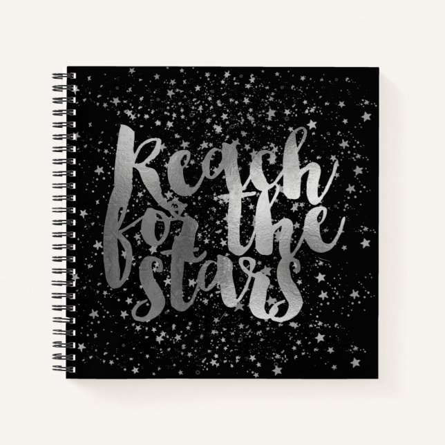 Cuaderno Estrellas de plata del negro (Anverso)