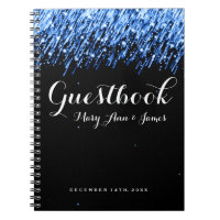 Estrellas el caer del Guestbook de la boda "azul