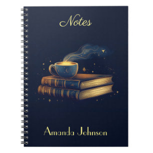 Cuaderno Estrellas mágicas y café con libros