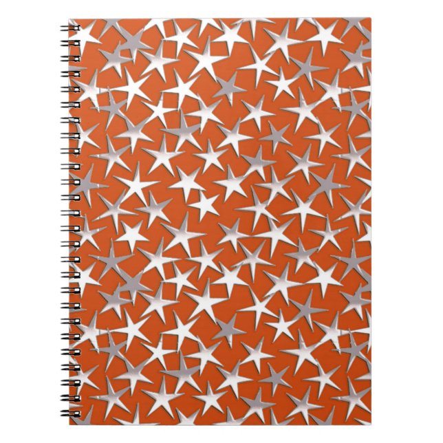 Cuaderno Estrellas plateadas en cobre (Frente)