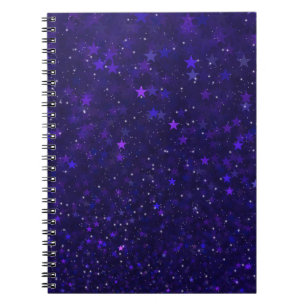 Cuaderno Estrellas púrpuras de Bokeh