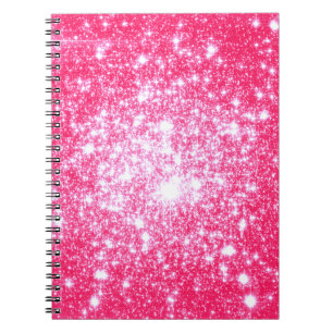 Cuaderno Estrellas rosa brillantes