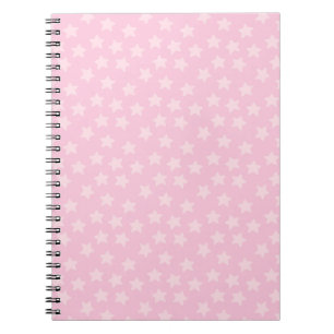 Cuaderno Estrellas rosadas lanzadas simples