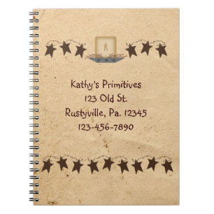Cuaderno Estrellas Rusty Y Portátil De Velas