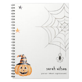 Cuaderno Estrellas web de bromista de Halloween