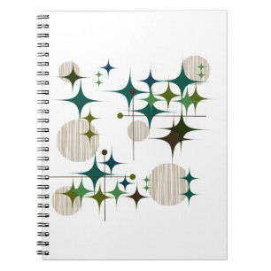 Cuaderno Estrellas y globos modernistas de mediados de sigl