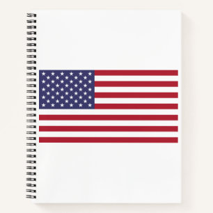 Cuaderno Estrellas y rayas estadounidenses