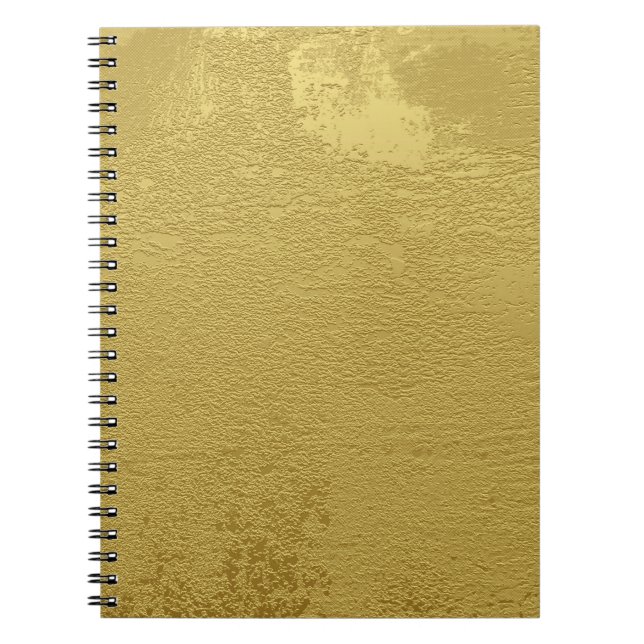 Cuaderno Estructura de fondo textura oro (Frente)