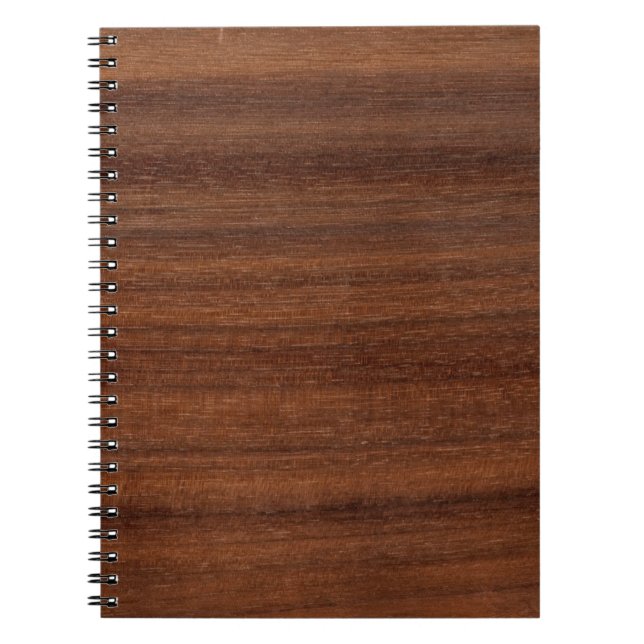 Cuaderno Estructura de grano de madera de textura (Frente)