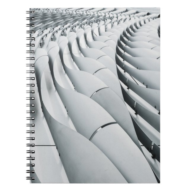 Cuaderno Estructura del edificio blanco y gris (Frente)