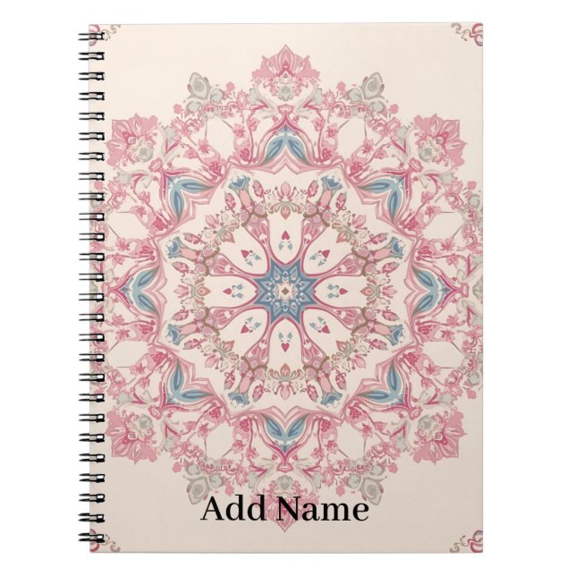 Cuaderno Estuche de teléfono con ornamento árabe personaliz (Frente)