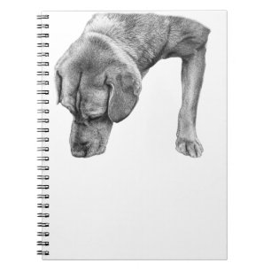 Cuaderno "estuche de teléfono protector" "diseño de perro m