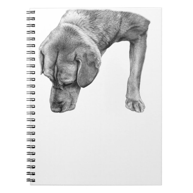 Cuaderno "estuche de teléfono protector" "diseño de perro m (Frente)