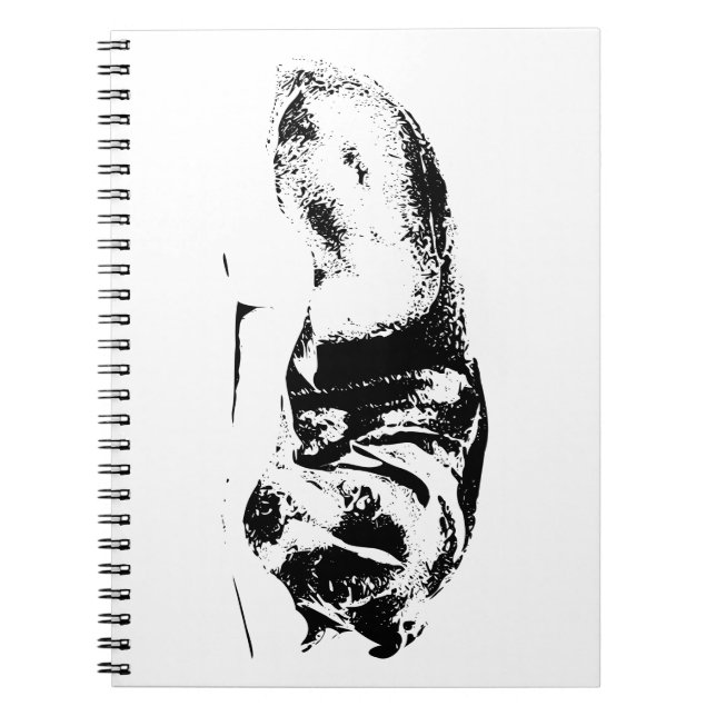 Cuaderno "estuche para iphone de perro", "funda protector", (Frente)