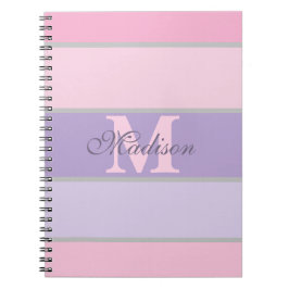 Cuaderno estuche para iPhone rosa y púrpura pastel / iPad
