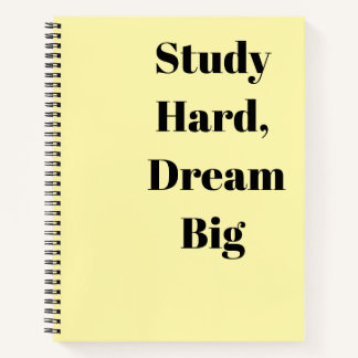 Cuaderno Estudia Duro Sueña Grande Motivacional Regreso a l