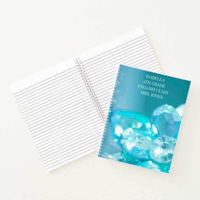 Cuaderno Estudiante de clase azul Jewels  (Interior)