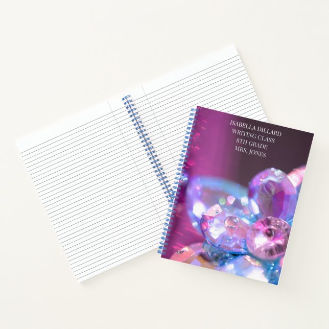 Cuaderno Estudiante de la clase de joyas violeta azul místi (Interior)