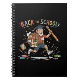 Cuaderno Estudiante de último año divertido de vuelta a la 