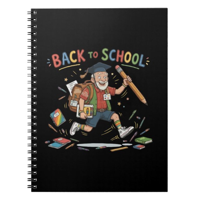Cuaderno Estudiante de último año divertido de vuelta a la  (Frente)