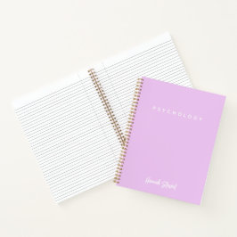 Cuaderno Estudiante Minimalista morado de lavanda elegante