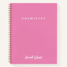 Cuaderno Estudiante Minimalista y elegante de color rosa
