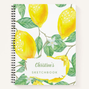Cuaderno Estudiantes de limones acuáticos de Sketchbook