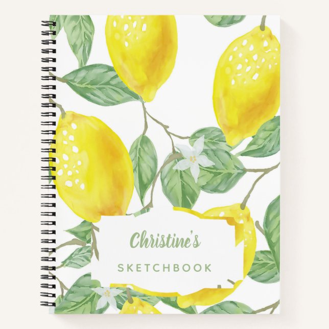 Cuaderno Estudiantes de limones acuáticos de Sketchbook (Anverso)