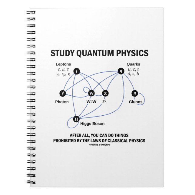 Cuaderno Estudiar Física Quantum que se pueden hacer cosas (Frente)