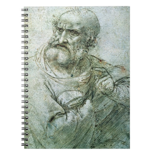 Cuaderno Estudie para un apóstol de la última cena, c.1495 (Frente)