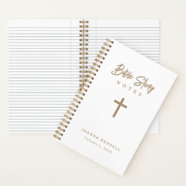 Cuaderno Estudio Bíblico Personalizado en Escritura Dorada