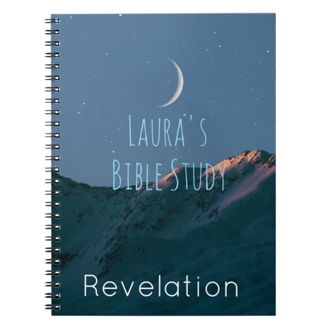 Cuaderno Estudio Bíblico Personalizado | Moonlight Christia (Frente)