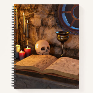 Cuaderno Estudio de Brujo de Fantasía Medieval