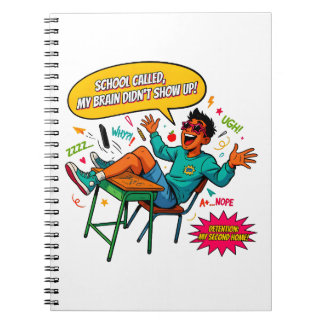 Cuaderno Estudio de escritorio con mente ausente Humor