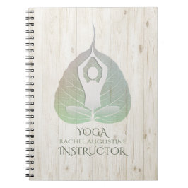 Cuaderno Estudio de instrucción de yoga Meditación Pose Bod
