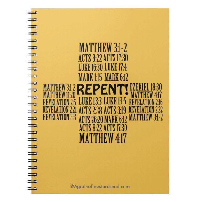 Cuaderno Estudio de la Biblia Citas Cristianas (Frente)