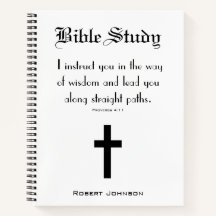 Estudio de la Biblia Cristiana de Cruz y Proverbio