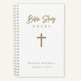 Cuaderno Estudio de la biblia de caligrafía de guión de oro