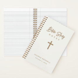 Cuaderno Estudio de la biblia de caligrafía de guión de oro