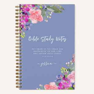 Cuaderno Estudio de la Biblia Floral de Flores Brillantes