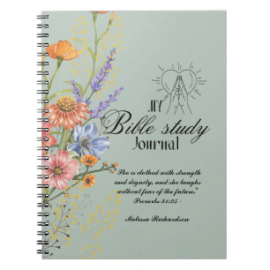 Cuaderno Estudio de la Biblia Personalizada Añadir nombre y