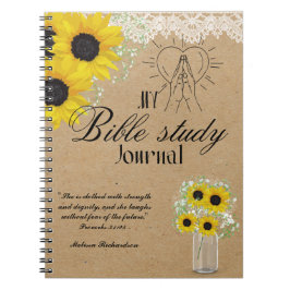 Cuaderno Estudio de la Biblia Personalizada Añadir nombre y